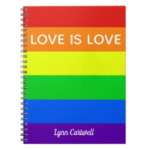 Carnet Love is Love Gay Pride LGBTQ Beautiful