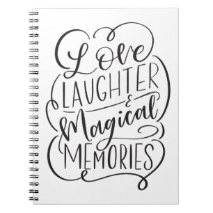 Carnet Love Laughter & Magical Memories Letters