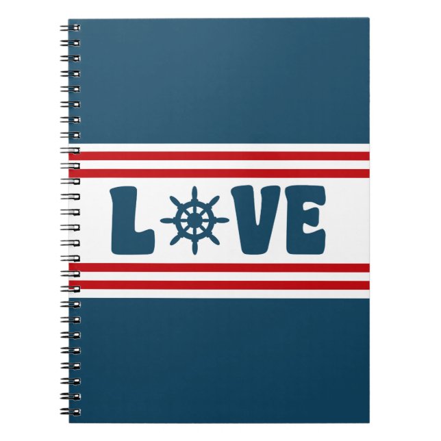Carnet Love nautical design (Devant)