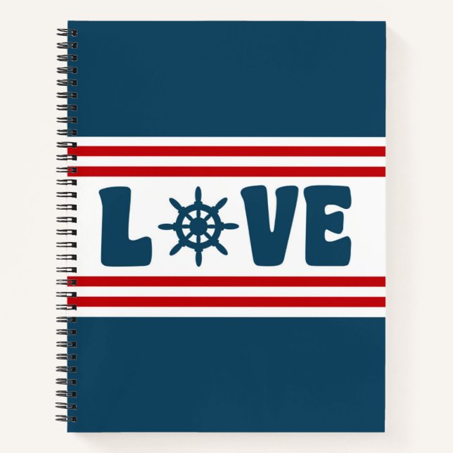 Carnet Love nautique design (Devant)
