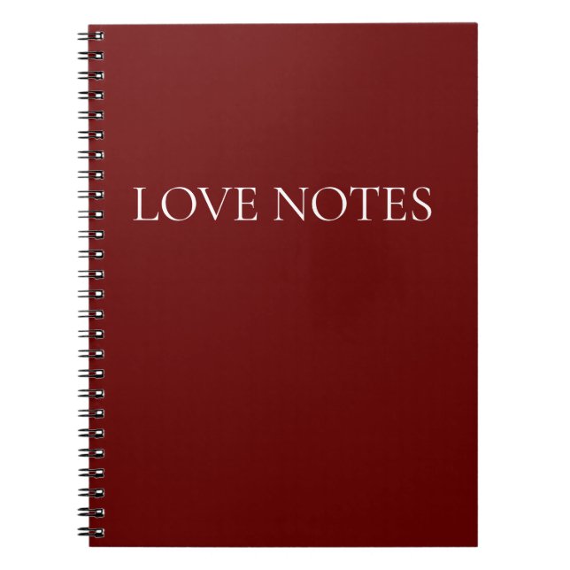 Carnet Love Notes (Devant)