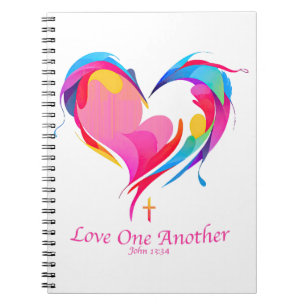 Carnet Love One Another Bible Verse John 1334