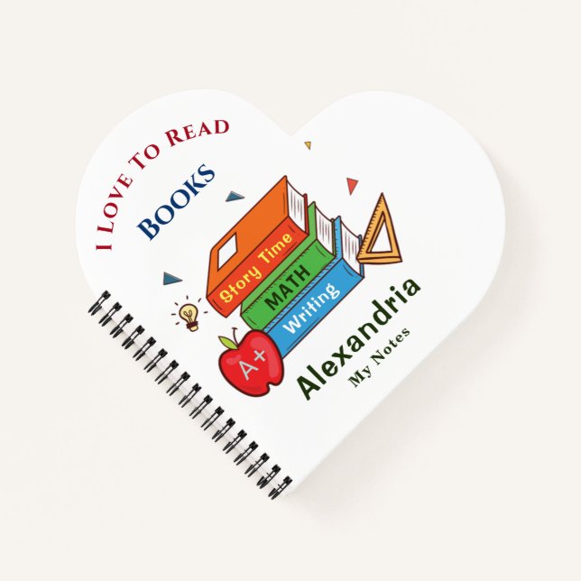 Carnet Love To Read Books Reader Lecture Personnaliser (Devant)