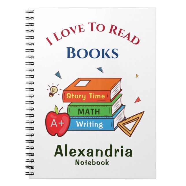 Carnet Love To Read Books Reader Lecture Personnaliser (Devant)