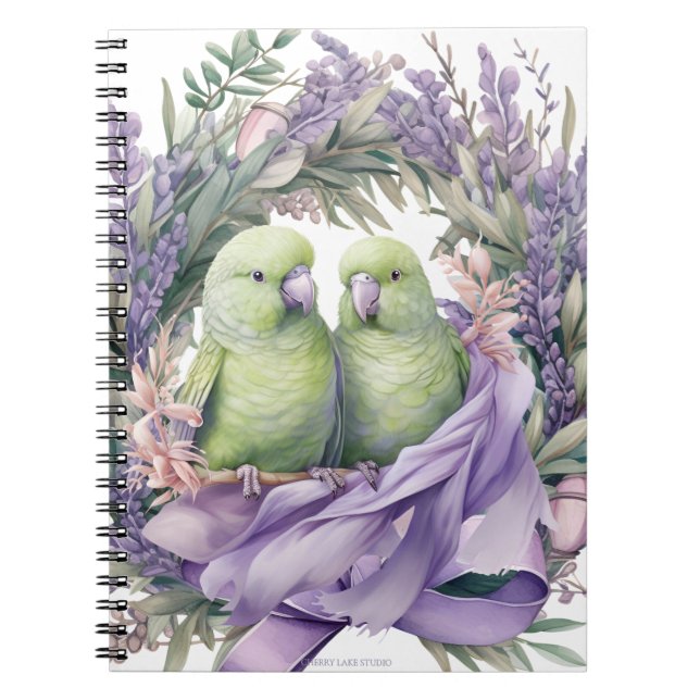 Carnet Lovebirds Lavande (Devant)