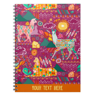 Carnet Lovely Llamas - Ordinateur portable personnalisé