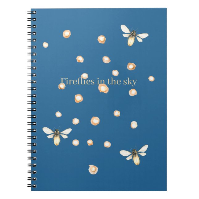 Carnet Lucioles dans le ciel   (Devant)