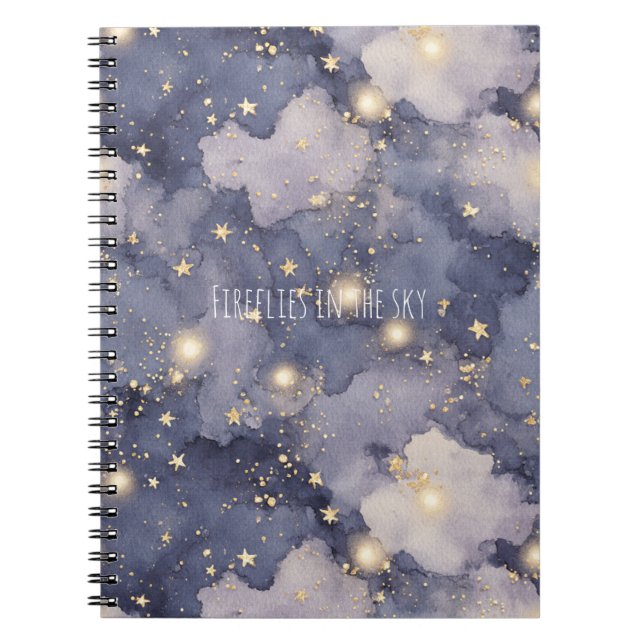 Carnet Lucioles dans les étoiles du ciel (Devant)