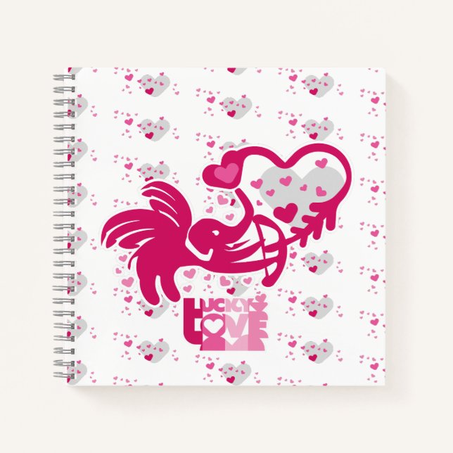 CARNET LUCKY LOVE ELEPHANT CUPID ELEPHANT BY MASANSER (Devant)
