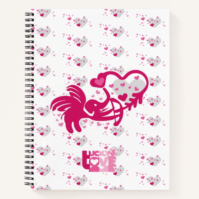 CARNET LUCKY LOVE ELEPHANT CUPID ELEPHANT BY MASANSER (Devant)