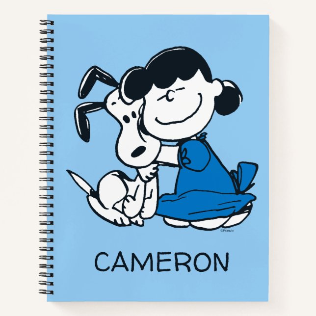 Carnet Lucy Hugging Snoopy (Devant)