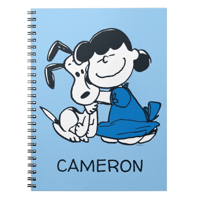 Carnet Lucy Hugging Snoopy (Devant)
