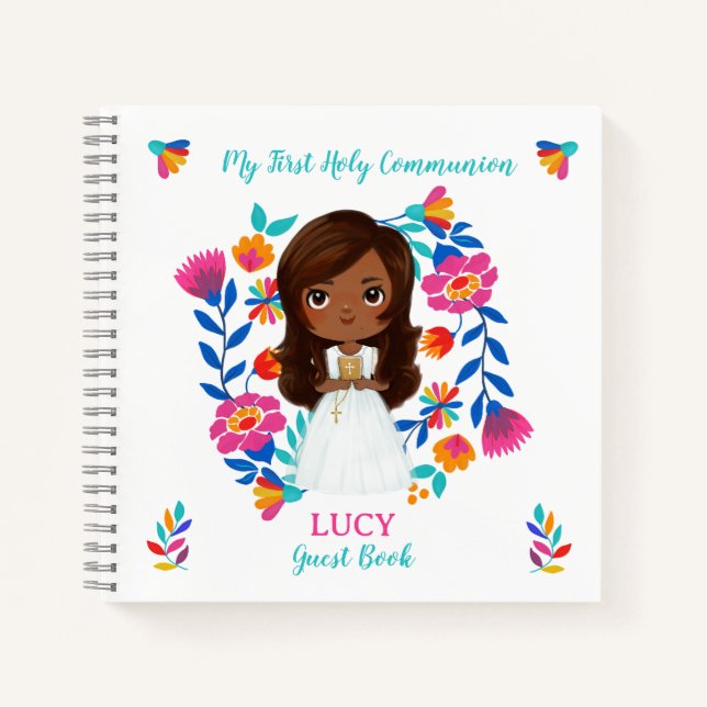 Carnet LUCY libro de firmas Primera Comunión (Devant)
