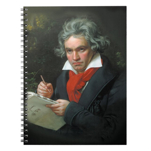Carnet Ludwig van Beethoven Portrait Vintage (Devant)