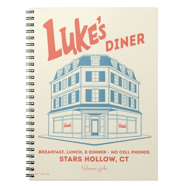 Carnet Luke’s Diner Stars Hollow Design (Devant)