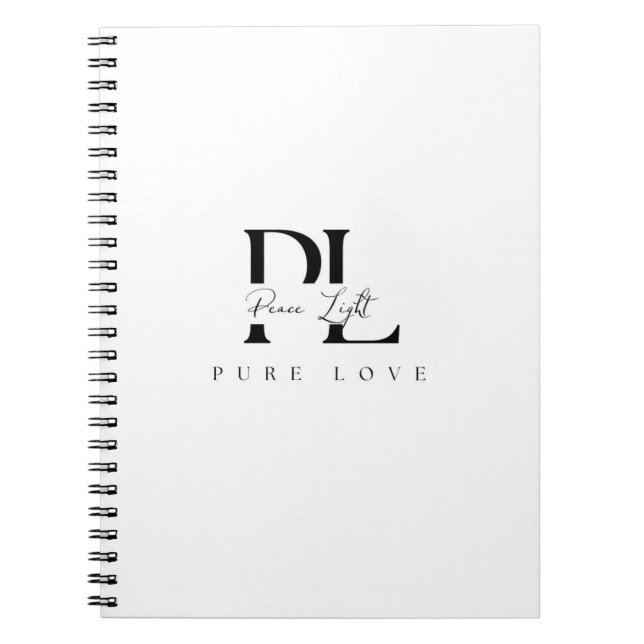 Carnet « Lumière de la paix – Logo Pure Amour » (Devant)