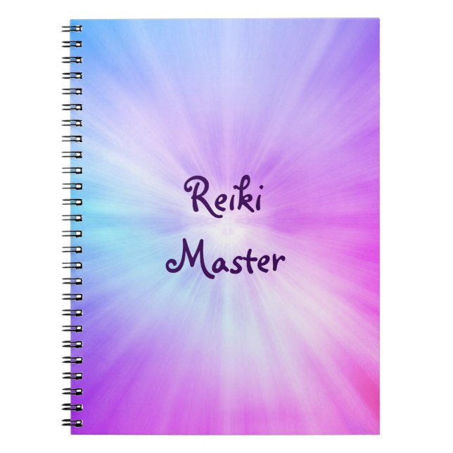 Carnet Lumière violette Reiki Master design (Devant)