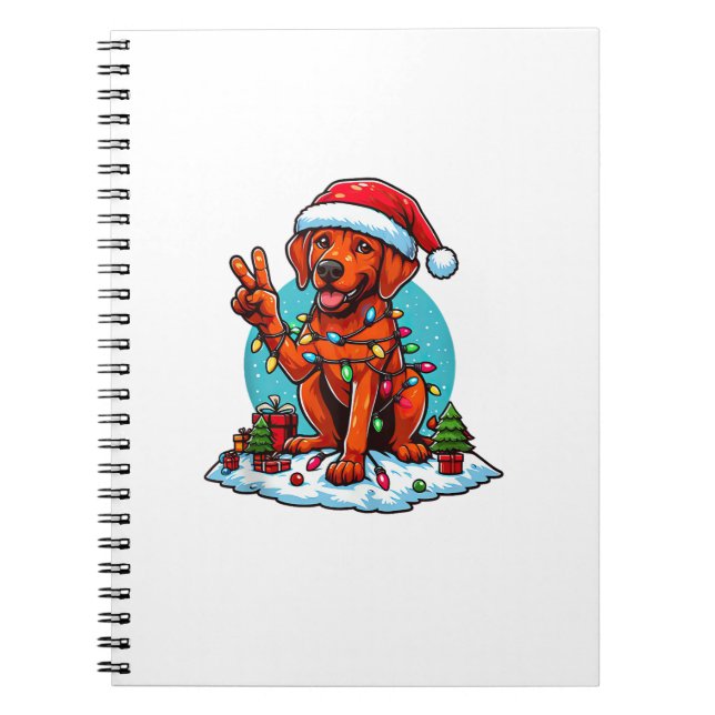 Carnet Lumières de Noël Rhodesian Ridgeback de la main de (Devant)