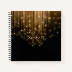 Carnet Lumières en cascade Monogramme Gold ID789