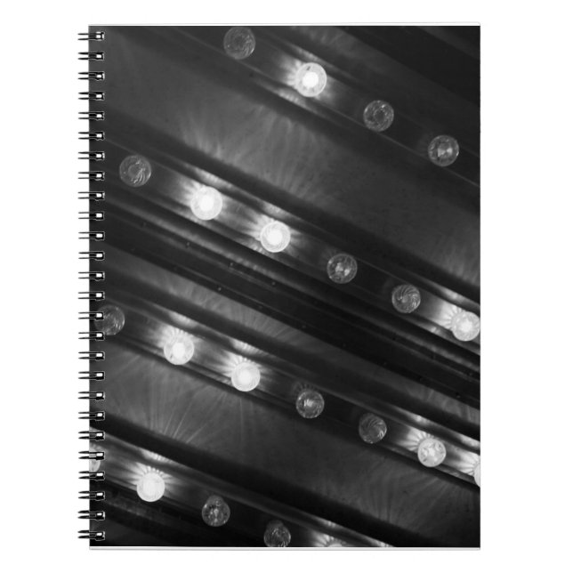 Carnet Luminaires noir et blanc (Devant)
