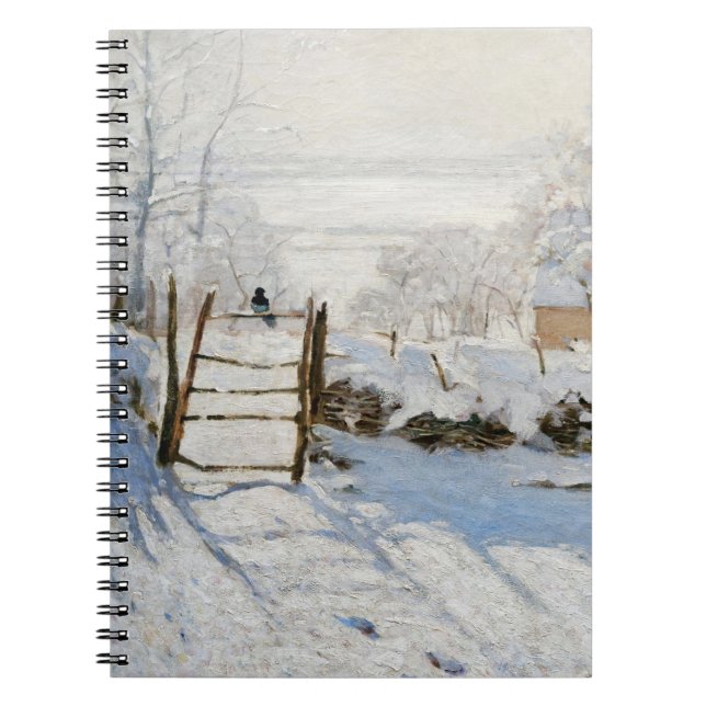 Carnet lumineux d'hiver de la clôture couverte de  (Devant)