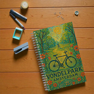 Carnet Luminosité matinale dans la spirale Vondelpark