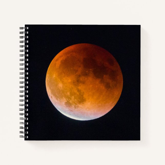 Carnet Lune bleue Éclipse lunaire | État de Washington (Devant)