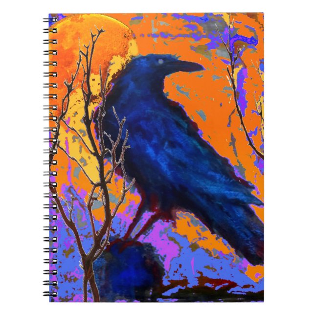 Carnet Lune bleue mystique de Raven par Sharles (Devant)