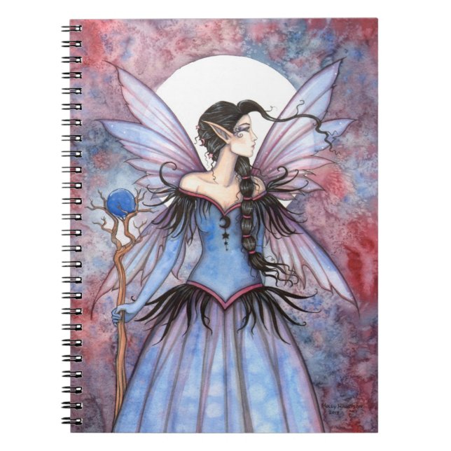 Carnet Lune de Fantaisie d'Hiver Art Féerique (Devant)