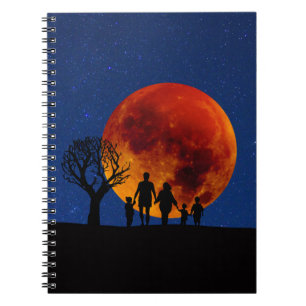 Carnet Lune de sang Lunaire Famille Eclipse