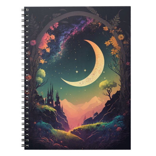 Carnet Lune enchanté (Devant)