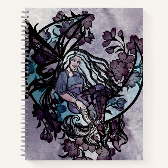Carnet Lune Fée Enfant Fées Lune Enfant déesse lune (Devant)