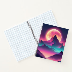 Carnet lune se lève