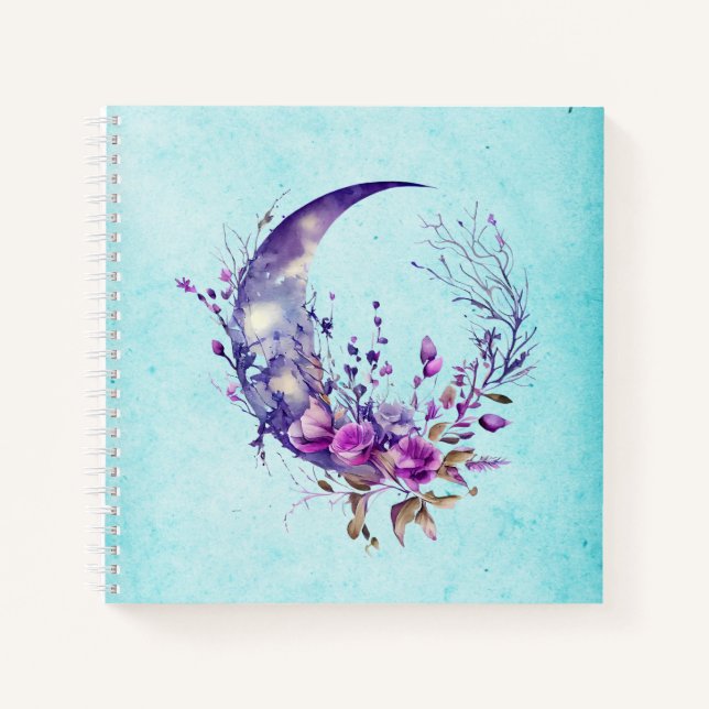 Carnet Lune violette (Devant)