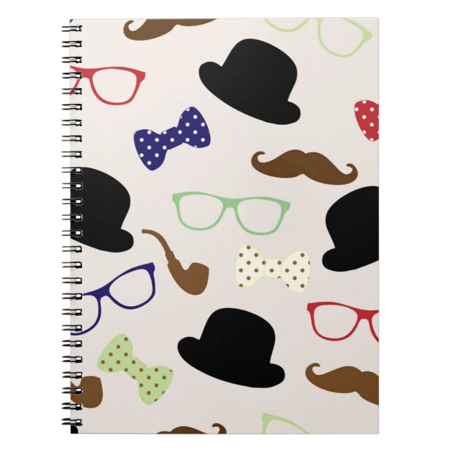 Carnet Lunettes, Casquettes et moustache (Devant)
