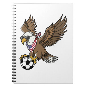Carnet Lunettes de soleil aigle de football USA cool vint