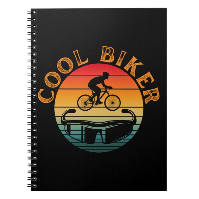 Carnet Lunettes de soleil Cool Biker Sunset (Devant)