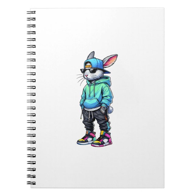 Carnet Lunettes de soleil Cool Bunny Rabbit pour garçons  (Devant)
