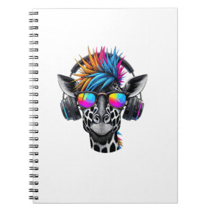 Carnet Lunettes de soleil cool Giraffe Casques Giraffes