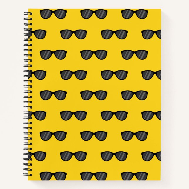 Carnet Lunettes de soleil de dessin cool (Devant)
