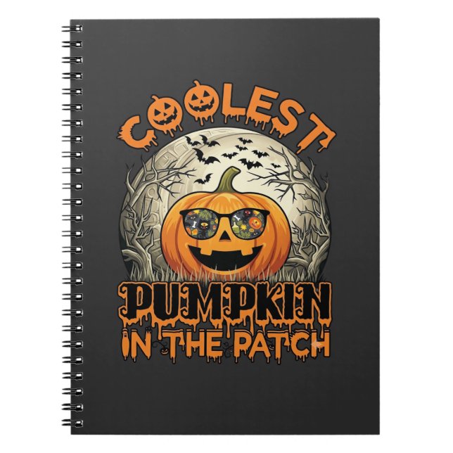 Carnet Lunettes de soleil hallowen effrayantes de champ d (Devant)