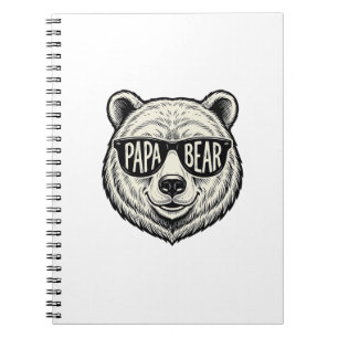 Carnet Lunettes de soleil Papa Ours Tête d'ours Conceptio