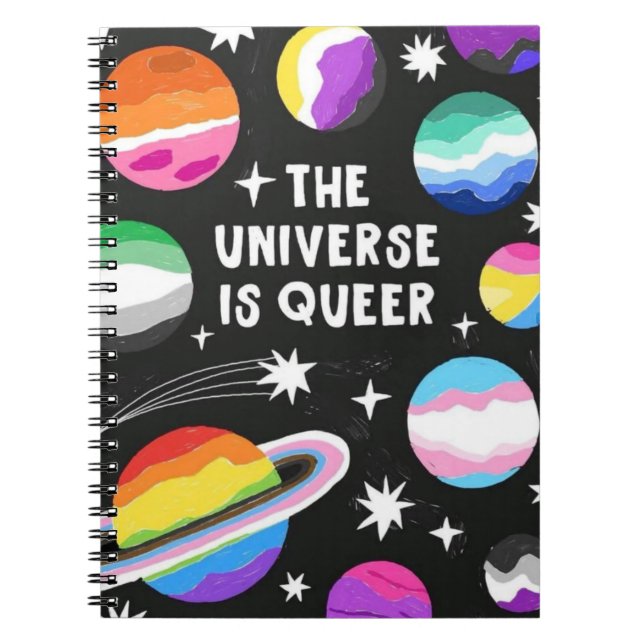 Carnet "L'UNIVERS EST QUEER" (Devant)