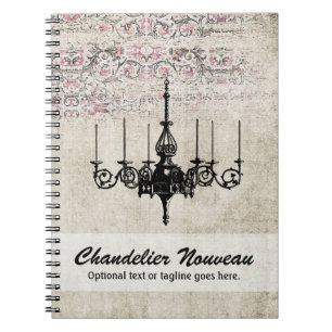 Carnet Lustre Victorien Shabby Chic Damask Vintage