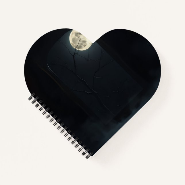 Carnet Luxury Haunted Gothic Mirror Halloween Notebook (Devant)