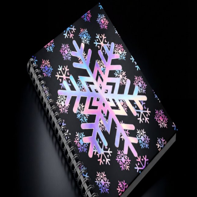 Carnet Luxury Holographic Snowflake Christmas Collection (Créateur téléchargé)