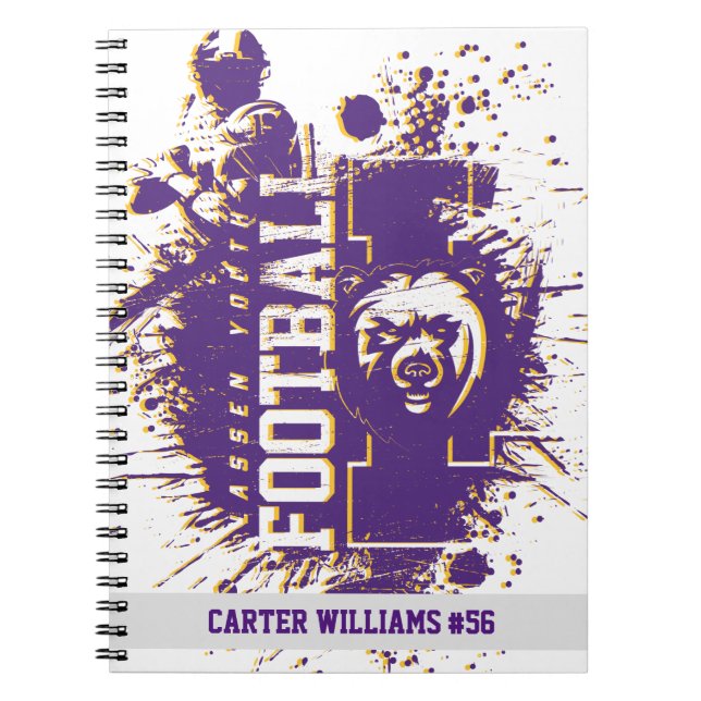 Carnet LYFL 13 | Noteboo du logo de Lassen Grunge Purple  (Devant)