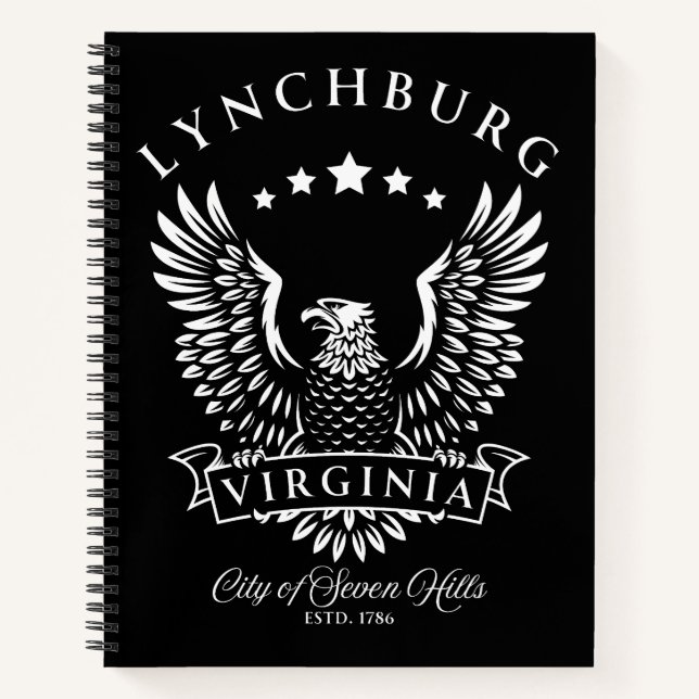 Carnet Lynchburg Virginie Eagle Vintage (Devant)