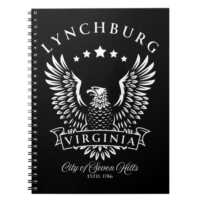 Carnet Lynchburg Virginie Eagle Vintage (Devant)