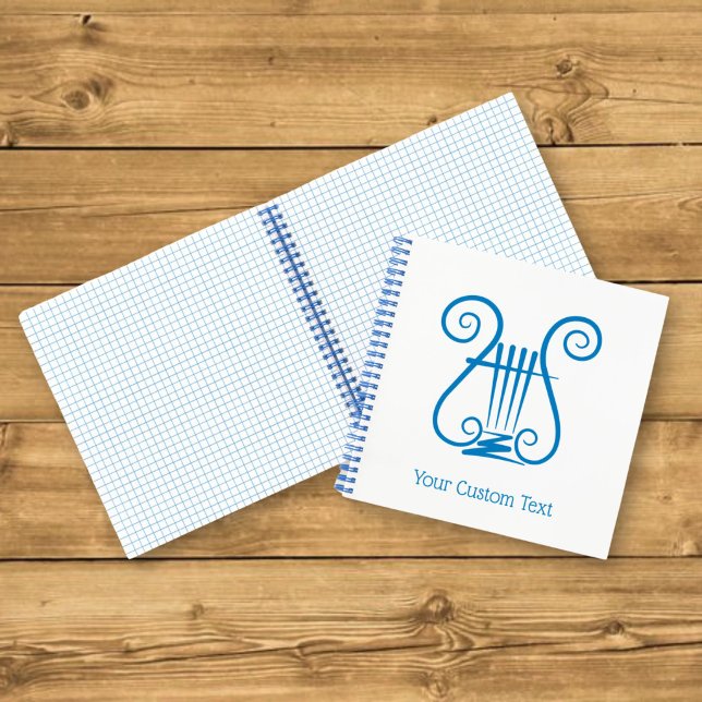 Carnet Lyre Bleue (Créateur téléchargé)